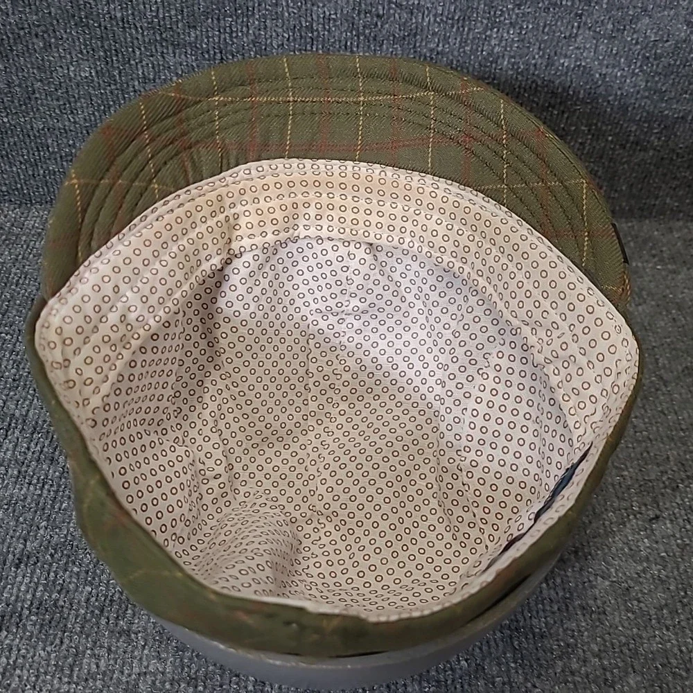 Goorin Bros Cap Hat Newsboy Small Green Plaid‎ Flat Cabby XS